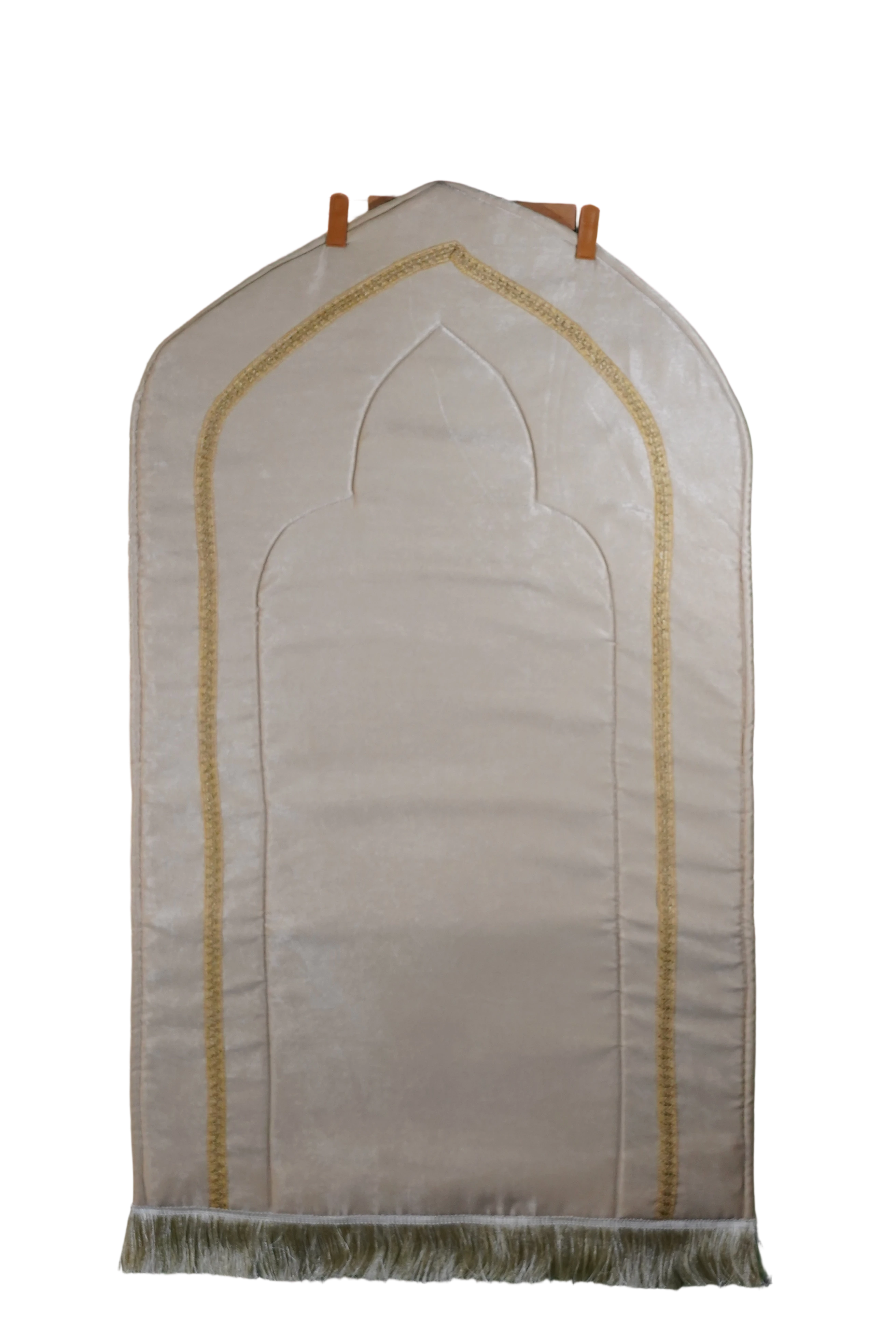 سجادة صلاة مخملية ناعمة بتصميم محراب كلاسيكي
