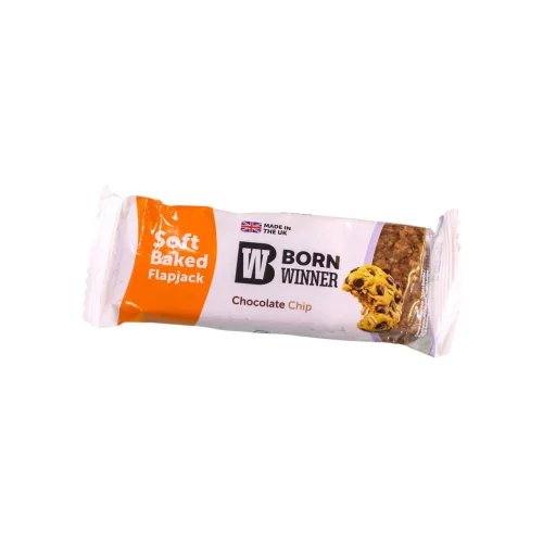 بار الشوفان المخبوز بنكهة رقائق الشوكولاتة بورن وينر Born Winner Soft Baked Flapjack - Chocolate Chip