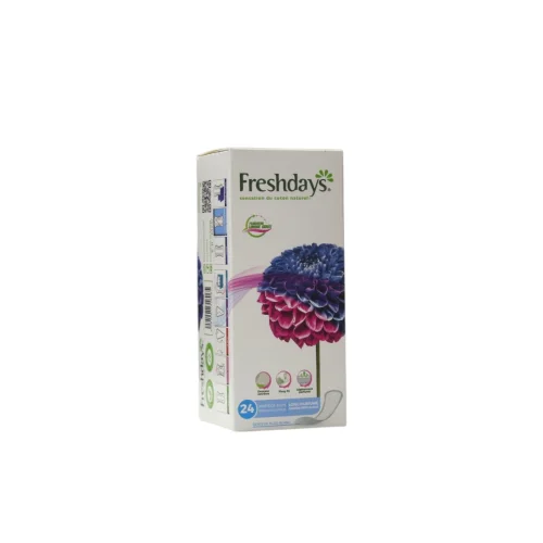 فوط يومية طويلة معطرة برائحة المسك الأبيض فريش دايز Freshdays (عبوة 24 فوطة)