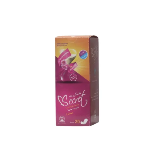 فوط نسائية  يومية رقيقة جداً معطرة سيكريت Secret Pantyliners (عبوة 20 قطعة)