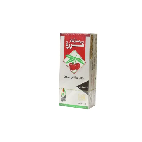 شاي سيلاني أسود ماركة كرزة  – أكياس شاي سريعة التحضير (25 ظرف)