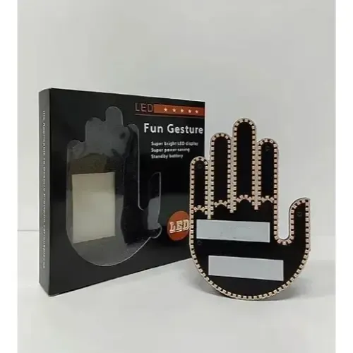 لوحة إيماءة كف اليد المضيء للسيارات (Fun Gesture LED Display - NA-45)