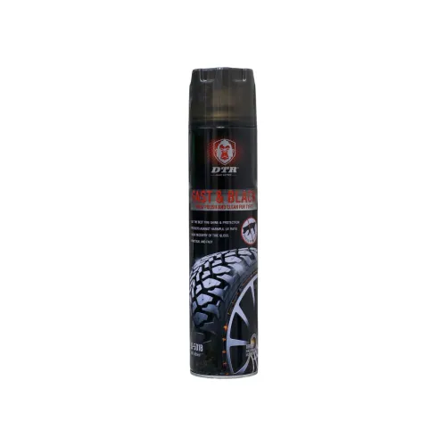 بخاخ تلميع وتنظيف الإطارات DTR Fast  Black (موديل D-501B)