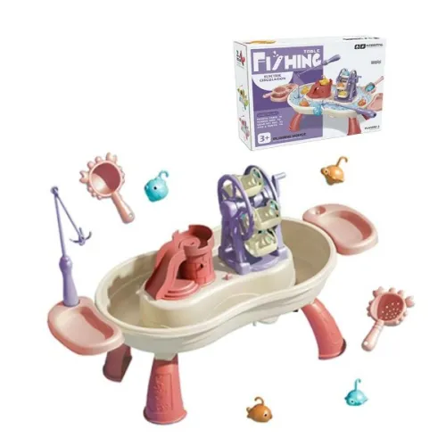 لعبة طاولة الصيد المائية الكهربائية التفاعلية للأطفال - Fishing Table