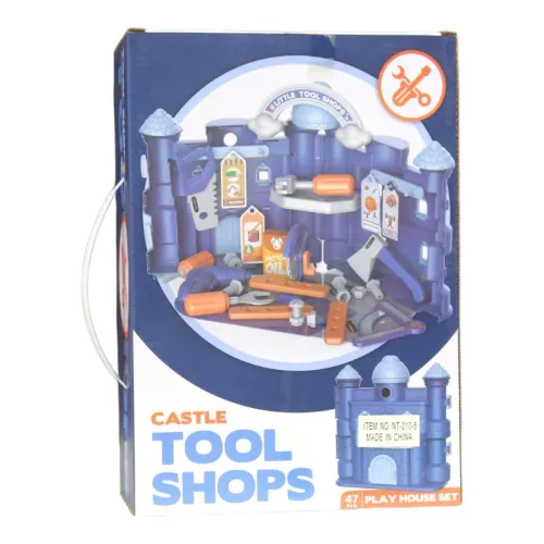 مجموعة قلعة ورشة الأدوات للأطفال - Castle Tool Shops Play House Set