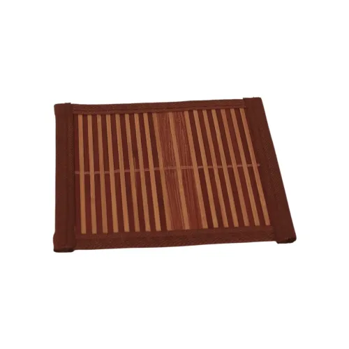قواعد أكواب وقود طعام خشبية من الخيزران (Bamboo Placemats/Coasters)