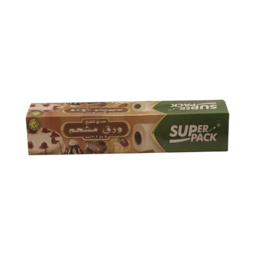 ورق خبز وفرن مشحم من سوبر باك (Super Pack) – رول 25 متر × 30 سم غير لاصق للخبز والطهي