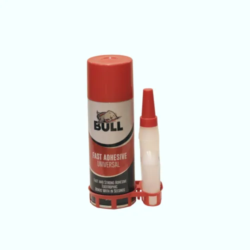 طقم لاصق غراء سوبر جلو سريع مع بخاخ منشط من بول (BULL Fast Adhesive Universal) – للتثبيت الفوري القوي