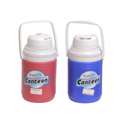 حافظة ومبرد مياه عازل للحرارة سعة 1 لتر مع مقبض حمل علوي