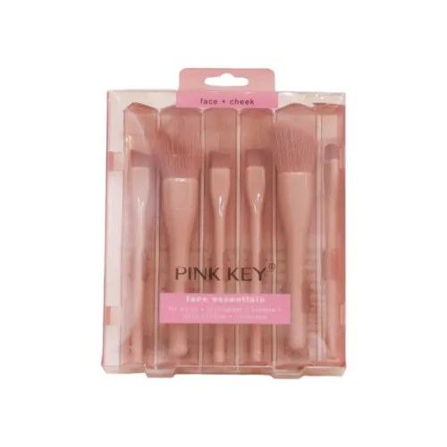 مجموعة فرش مكياج الوجه المتكاملة من "PINK KEY"